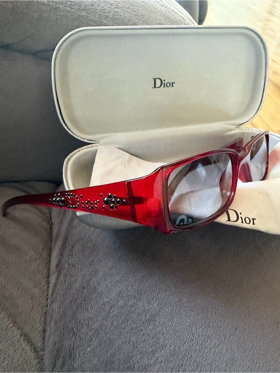 Vintage Y2K Dior Red Diorlight Sunglasses main image 7